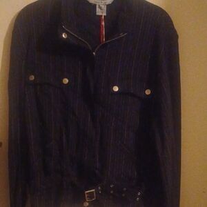 Mac & Jac Dark Jacket with Red Lining